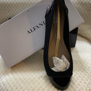 Alfani black flats size 10. NIB